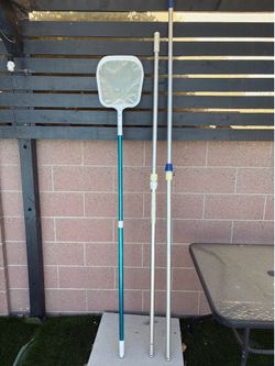 Poles and net for small pools