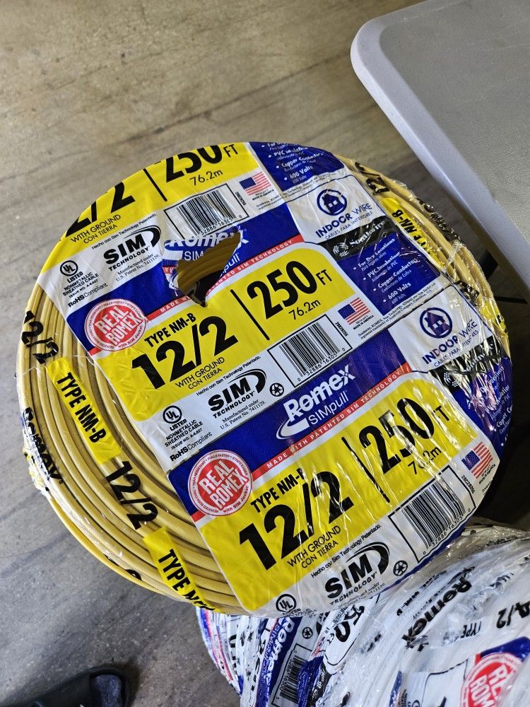Southwire
250 ft. 12/2 Solid Romex SIMpull CU NM-B W/G Wire