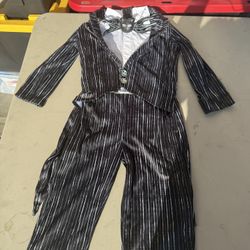 Jack Skellinton Costume For Kid Size 5/6