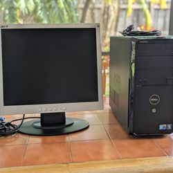 Dell Desktop Computer With Monitor And WiFi $100 OBO