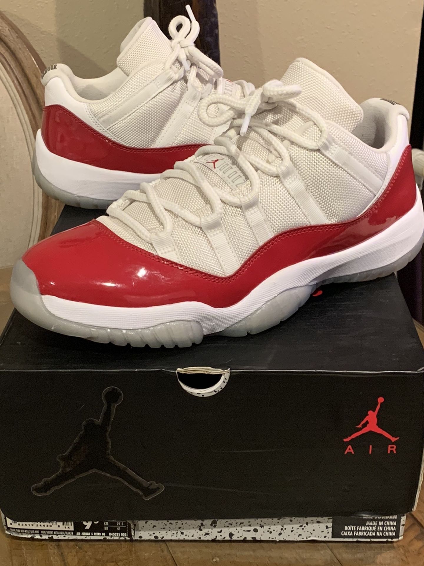 Jordan 11 Low Cherry Size 10