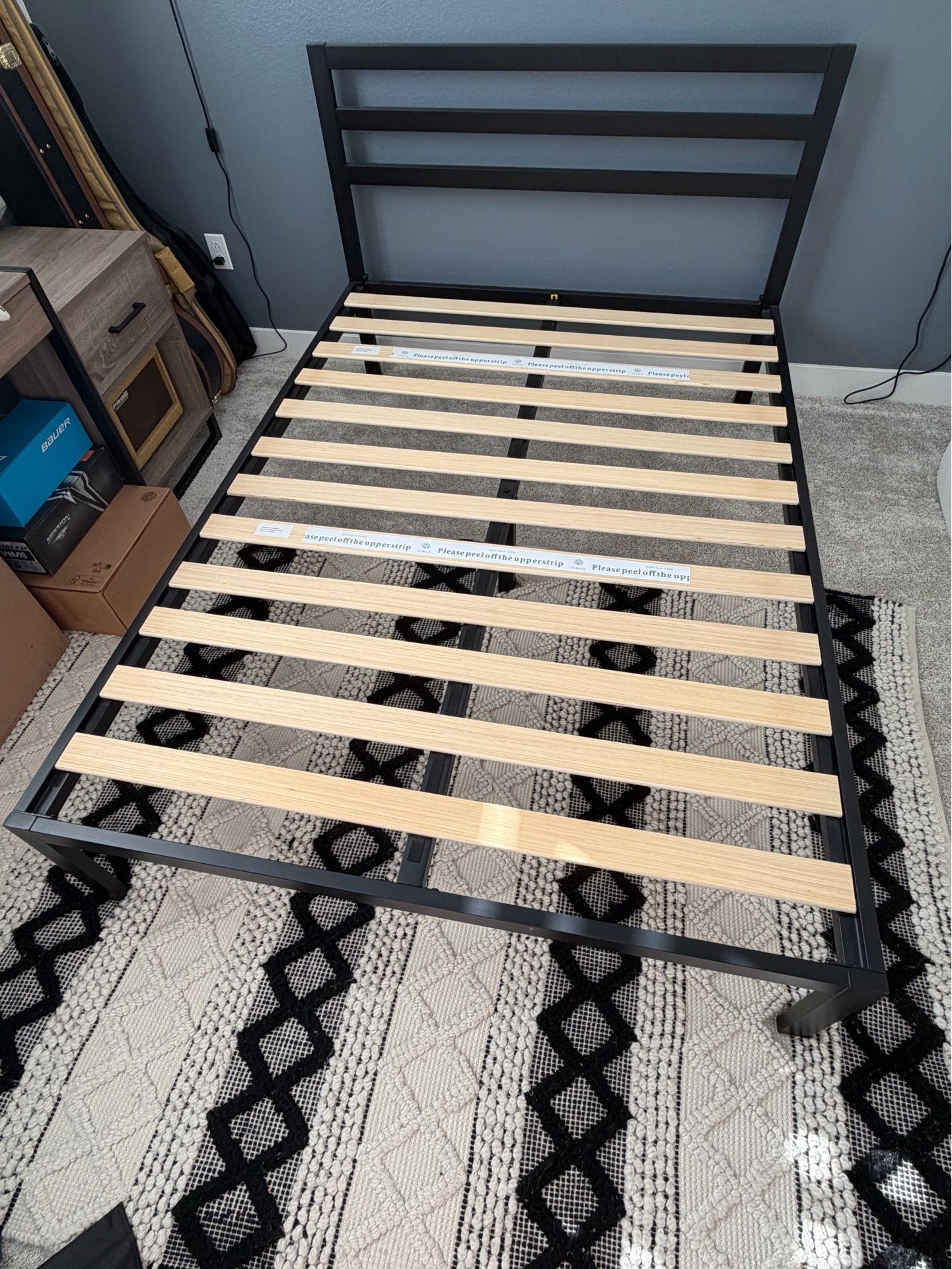 Full Bed Black Metal Frame