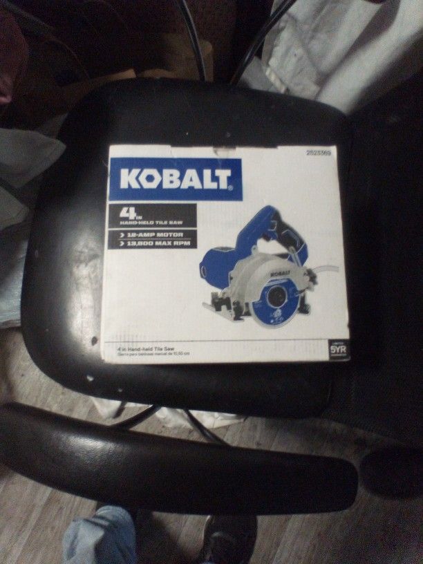 4 In Hand -held Tile Saw (Kobalt)