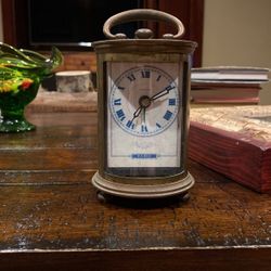 Timeworks Brass Clock