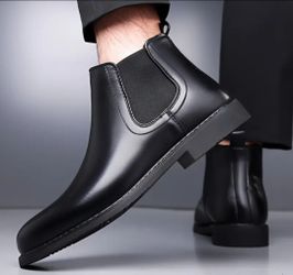 Brand new Black leather Chelsea Boots