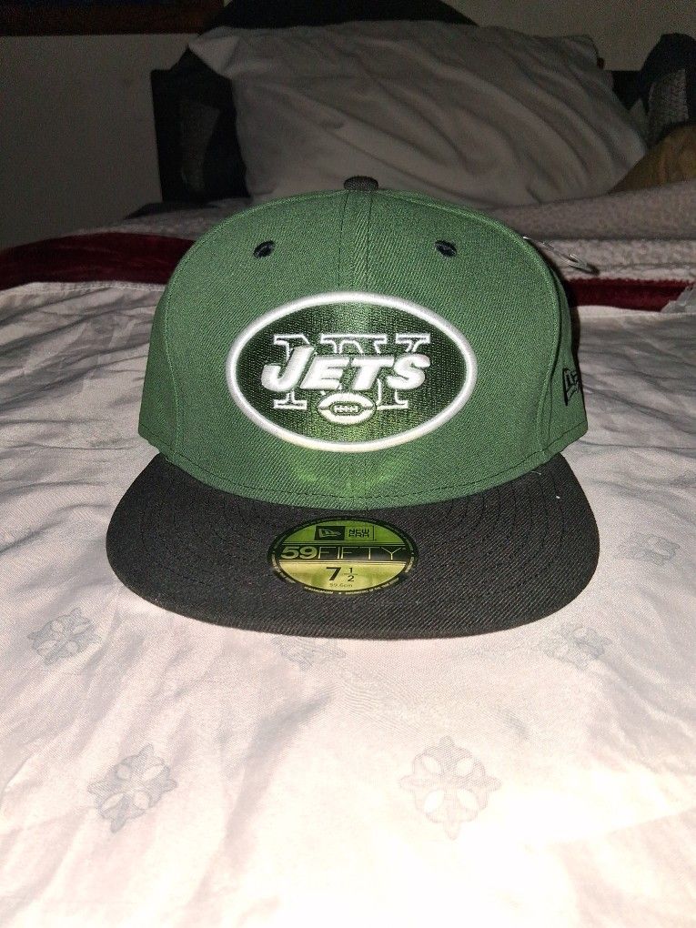 New Era 59/50 "Jets" Fitted Hat  Sizes 7 1/2, 7 5/8 & 8 Brand New 