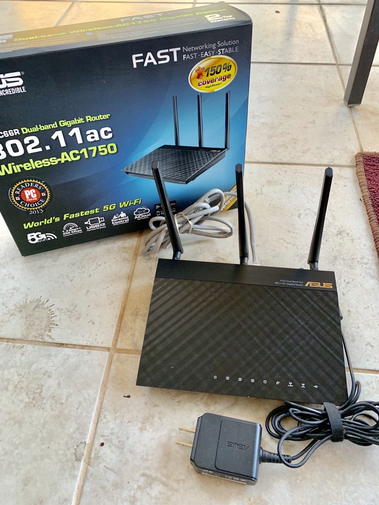 Asus Dual-band Gigabit Router Wireless AC1750