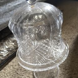 Crystal shannon serve plate for 30