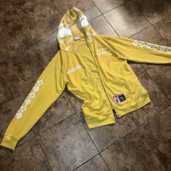 BAPE x Coca Cola Full Zip Hoodie Yellow Reflective 