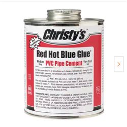 Christy's Red Hot Blue Glue PVC Pipe Cement