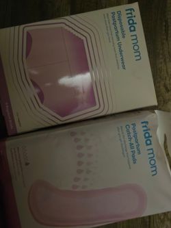 Postpartum underwear and pads