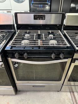 Whirlpool Stainless Steel 4 burner range stove