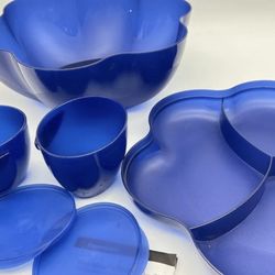 Tupperware Chip N Dip Bowl Veggie Tray Fruit Punch Bowl