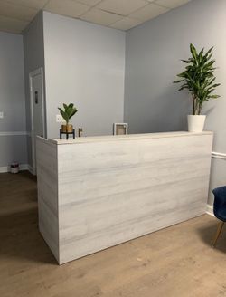 7ft reception desk for 2 people