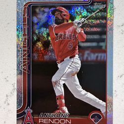 Anthony Rendon 2025 Topps #83 Sandglitter Los Angeles Angels
