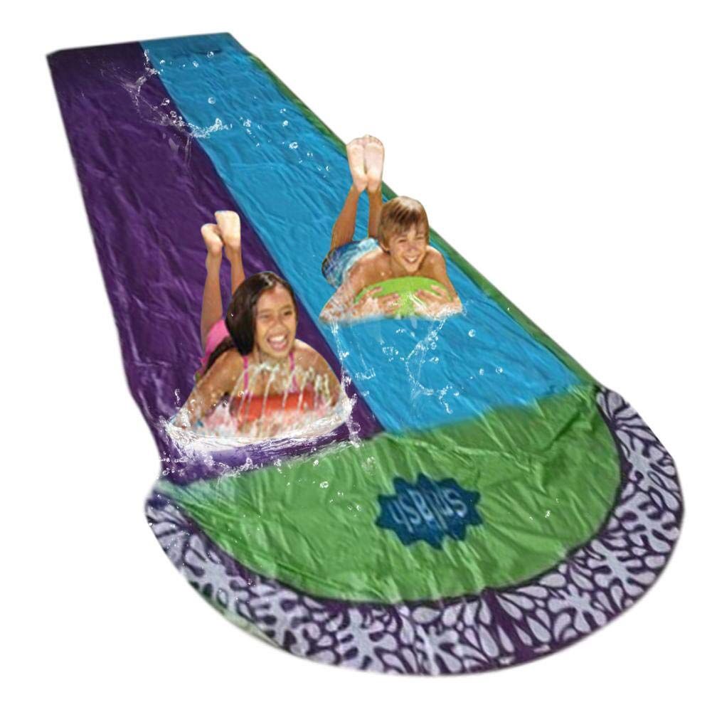 💦 BRAND NEW YUEN Water Slide for Garden Double Slip and Slides for Kids and Adults Toy Outdoors Supplies for Summer Water Fun 480 X 140 cm