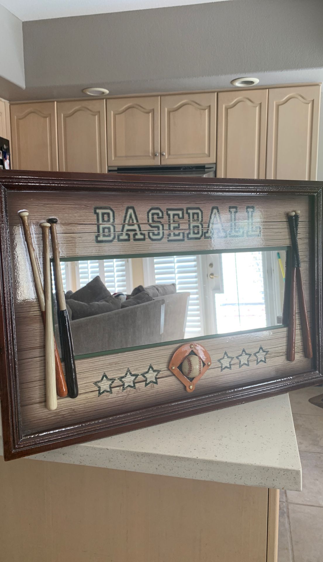 Baseball Wall Decor/Mirror