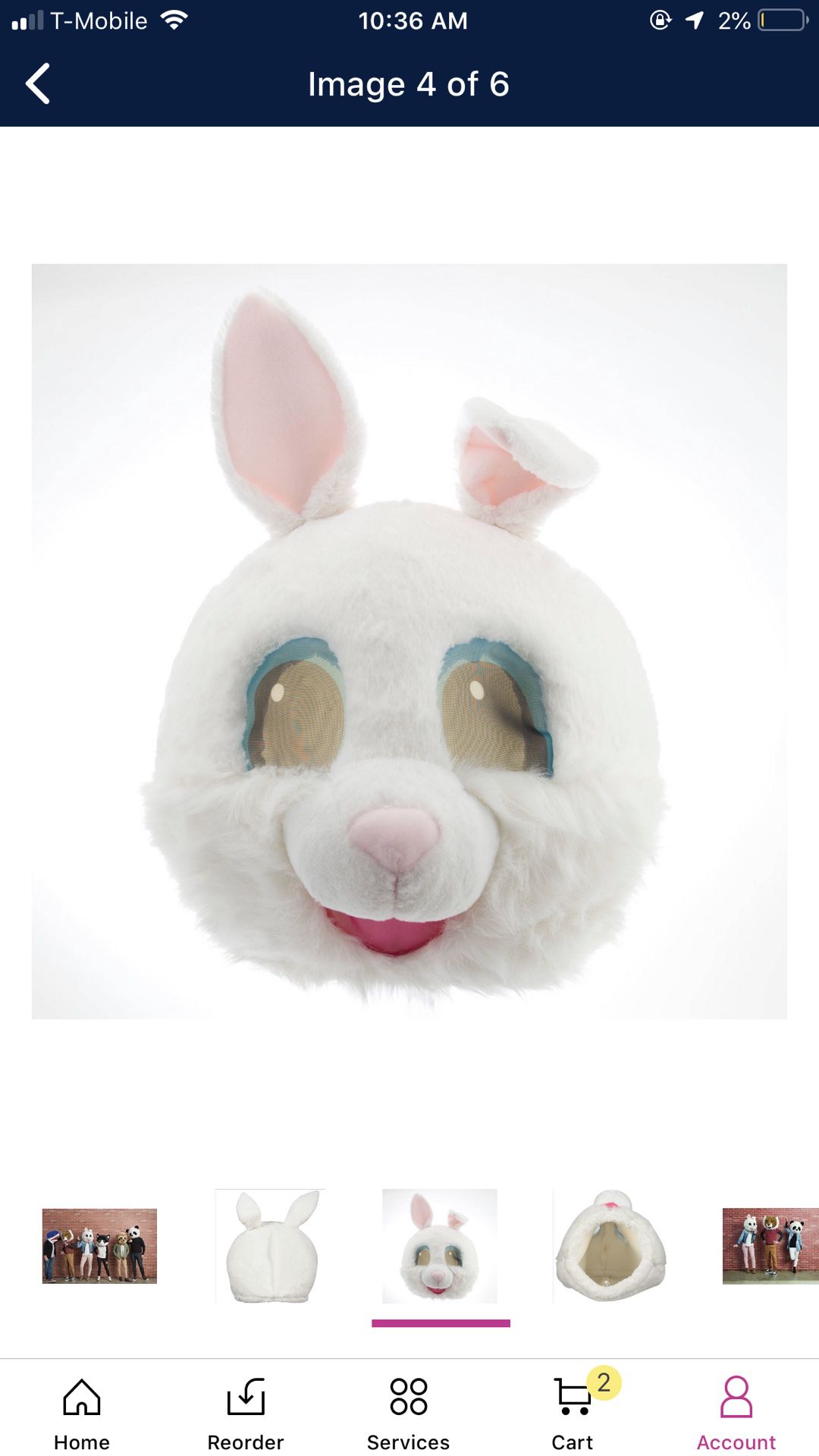 Easter bunny mask