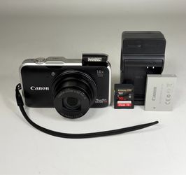Canon PowerShot SX230 HS Black 12.1 MP Digital Camera with 16GB Memory & Charger