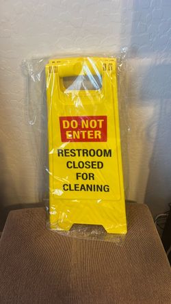2 pack  restroom sign
