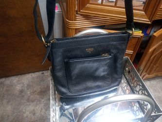 Fossil Leather over shoulder bag long strap