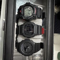 3 Like New Gshocks 