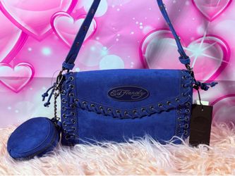 Authentic Blue/Ed Hardy purse