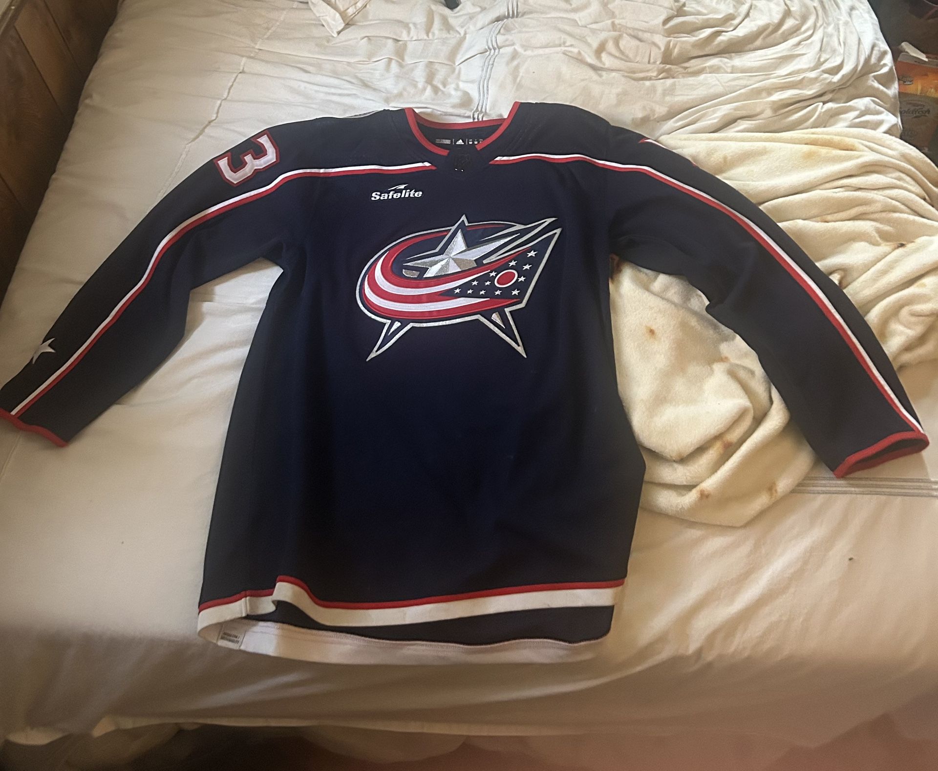 Authentic Johnny Gaudreau Jersey- Blue Jackets
