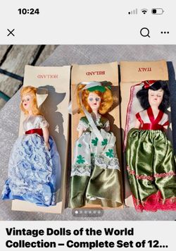 1960 international dolls 12 storybook dolls 1950 in boxes