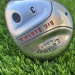 Callaway Big Bertha Fairway 3 Wood Factory RCH 75w Graphite/ RH / Reg. Flex
