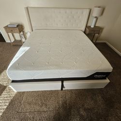King Storage Bed and 14" Foam Mattress