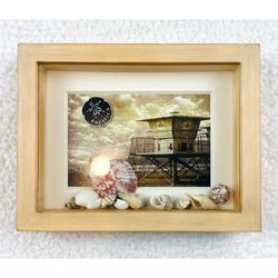 (NIB) AARON BROTHERS • Pacifica 6x4 Seashell Antique Nautical Photo Frame