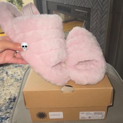 Ugg Fluff Slide ‘seashell Pink’ Size 4y