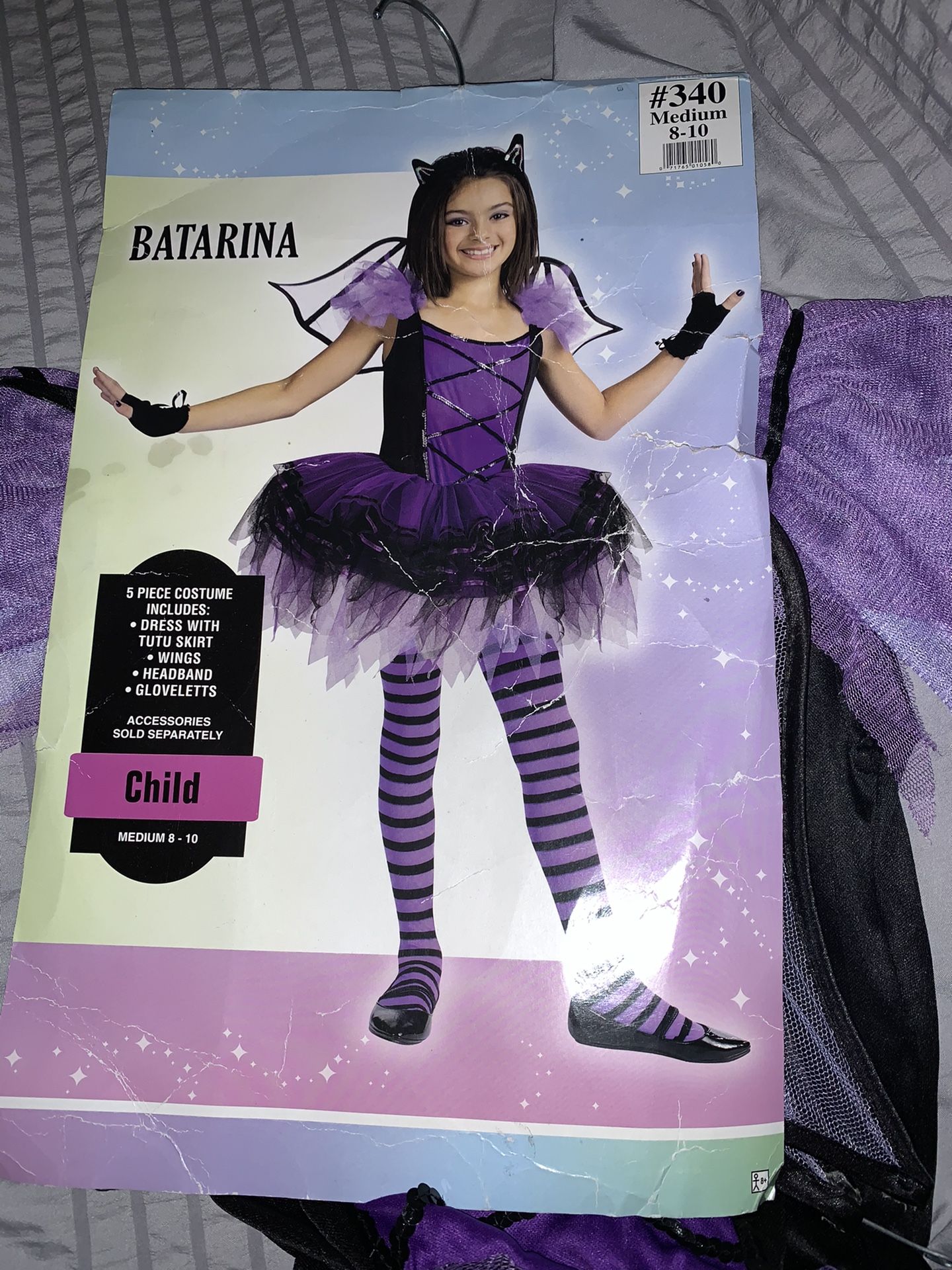 Batarina Girl size 8-10 / no leggings Halloween costume
