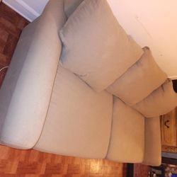 Pottery Barn 2 Sofas With Zipper Pillow Sleeves For Easy Wash Material Is Excellent Great Condition Purchased New Have No Room For Them 