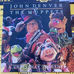 John Denver The Muppets Vinyl Album A Christmas Together 1979 LP W Poster 