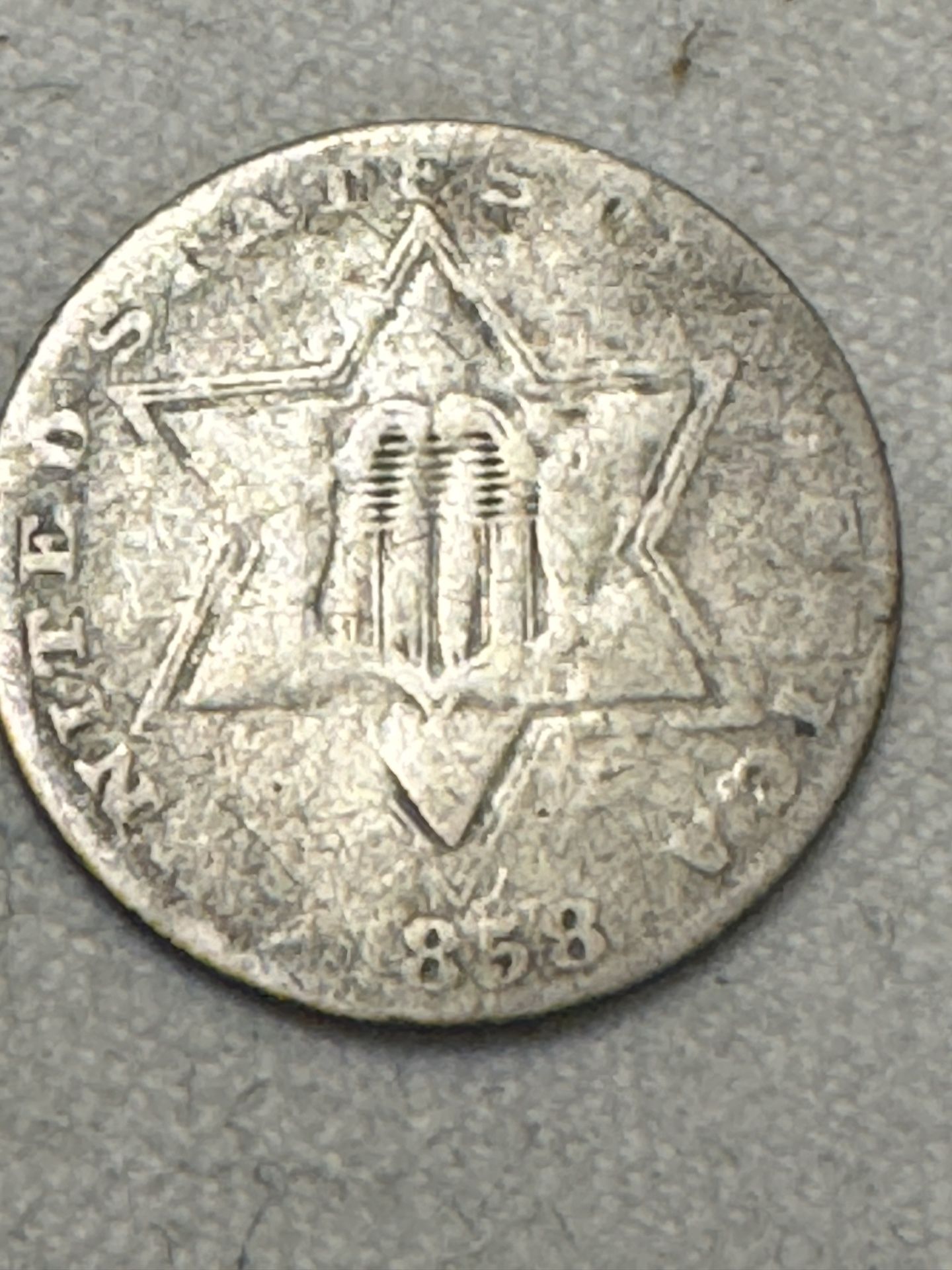1858 Three-Cent Piece