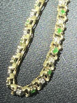 10k Emerald Bracelet