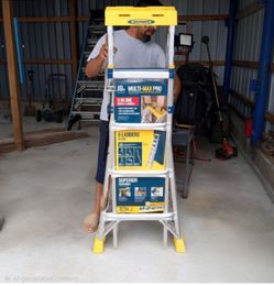 NEW Werner 18 ft. Aluminum 6-in-1 Multi-Position Ladder
