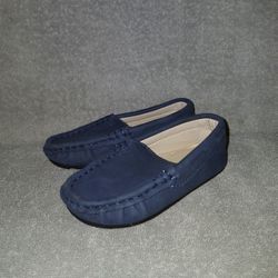Toddler Dark Blue Loafers 