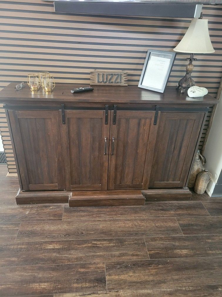 Electric Fireplace with Storage Cabinets