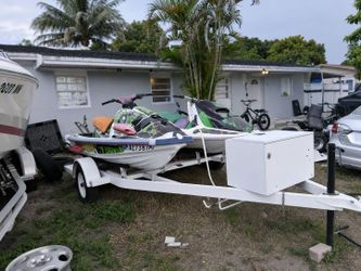 Trailer for jetski and jetski