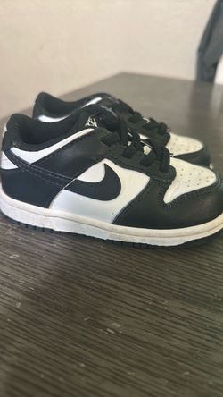 Nike Dunk Low TD Panda - Black White - Toddler Size 8C - CW1588-100