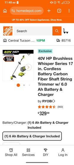 Ryobi weed trimmer emergency sell