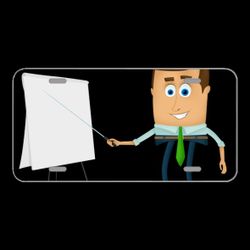License Plate Novelty Car Front Businessman Cartoons Training Lecture