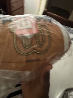 Wilson leather football pewee