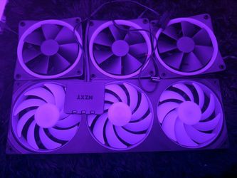 nzxt black rgb pc fans