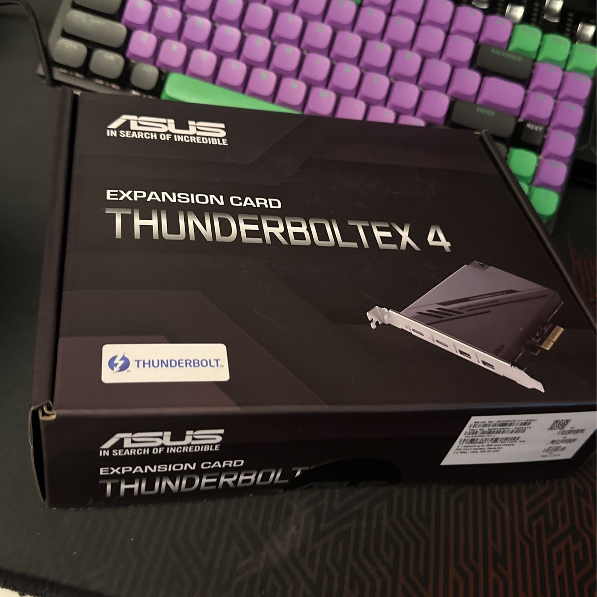 ASUS ThunderboltEX Intel Thunderbolt JHL 8540コントローラー付き USB Type-Cポ