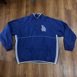 Vintage 2000-04 Majestic Los Angeles Dodgers pullover windbreaker XXL men’s MLB baseball