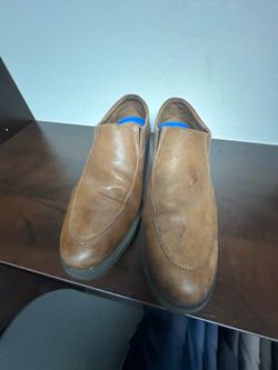 Clarks Collection "Ultimate Comfort" Leather Slip-On Loafers - Tan/Brown - Men's 11.5